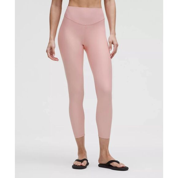 Lululemon Wunder Under SenseKnit HR Tight 25" Size 4  Pink Haze NWT Authentic - Picture 1 of 9
